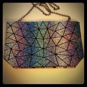 Multicolor Geometric Handbag